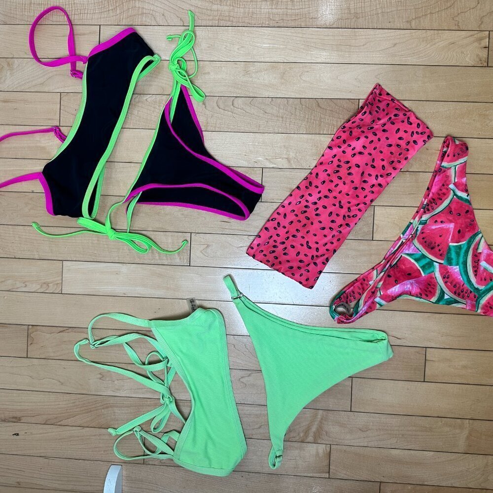 ZAFUL Set of 3 Bikinis Two Piece Swimsuits Size Small - Picture 3 of 13